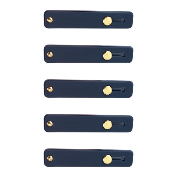 Adhesive Phone Finger Grip Stand 5 Pack Slim Slide Design for Secure Hand Use Video Calls and Desk Viewing