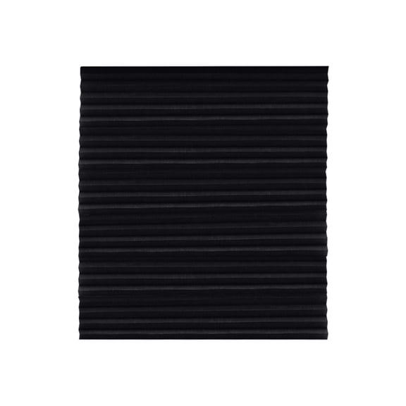 Adhesive Pleated Blinds, 35X59 In, Black, 1 Pc, No Drill Window Shades, No Install Shades, Temporary Blinds, Window Coverings, Sun Blocking Window Film