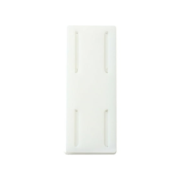 Adhesive Punch-Free Socket Holder, Power Strip Holder, Self-Adhesive Wall Mount Desk Socket Fixer for Remote Control, Router (White) 1.57x3.94"