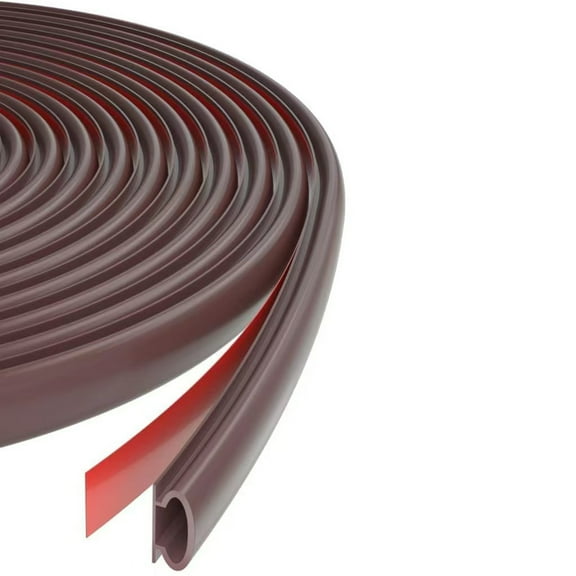 Adhesive Quarter Round Molding Flexible Rubber Trim Easy Installation Trim for Wall Edges Corner & Staircase Cabinet