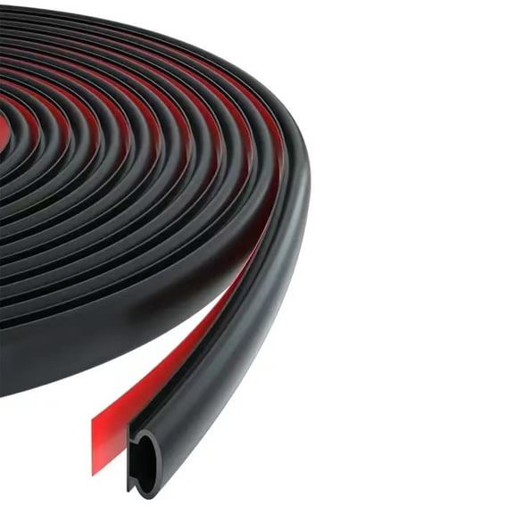 Adhesive Quarter Round Molding Flexible Rubber Trim Easy Installation Trim for Wall Edges Corner & Staircase Cabinet