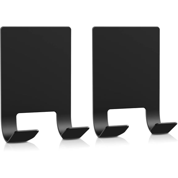 Adhesive Razor Holder, Wall Mount Shower Razor Hooks for His and Hers, Acrylic, Waterproof, Clear, 2 Pcs