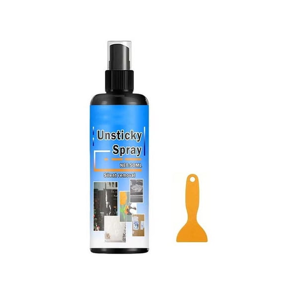 Adhesive Remover, Adhesive Remover Spray, Remover Dissolves Stubborn Glue, Sticker, Label, Tape, Tar Painted, Metal, Plastic, Glass Surfaces, Streak Free 1.7oz
