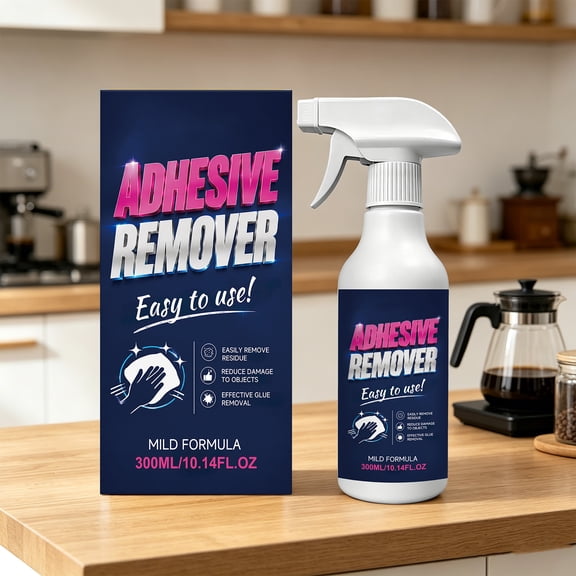 Adhesive Remover, Brava Adhesive Remover, Bumper Sticker Remover, Adhesive Label Remover, Versatile All Purpose Formula Ideal for Crafters, Post-Holiday Decor Cleanup, and