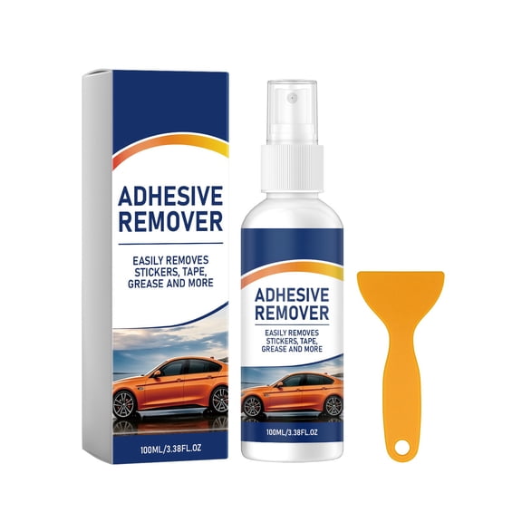 Adhesive Remover Spray for Stubborn Tape & Sticker Removal – Fast-Acting, Eco-Friendly Solution for Home & Office Surfaces, Includes Scraper