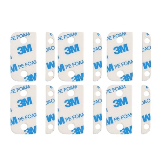 Adhesive Replacement Strips for Ring Contact Sensor 2nd Gen - Pre-Cut Double-Sided Tape 12-Pack (12Sensor&12Magnet Pads), No Cutting Needed, Secure Mounting for Door/Window Alarm Systems​ (6 Pack)