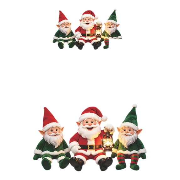 Adhesive Santa Claus Light Switch Wall Decal, 4.5 Inch Self Stick Vinyl ...