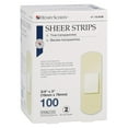 thumbnail image 1 of Henry Schein Adhesive Sheer Bandage Strips, 3/4" x 3", Sterile, Box of 100 Bandages, 1 of 4
