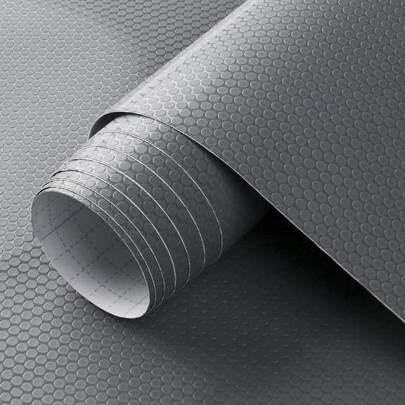 Adhesive Shelf Liner 30 X 120 Inches Peel and Stick Kitchen Liner for Cabinets, Drawers Removable Protector Mat Waterproof Contact Covering for Dresser Pantry Countertops Shelves, Gray