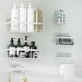 thumbnail image 1 of Hejin Adhesive Shower Caddy, 6 Pack Rustproof Stainless Steel Bath Organizers With Large Capacity, 1 Packs Soap Holder And 18 Hooks,No Drilling Shelves for Bathroom Storage & Home Decor, 1 of 8