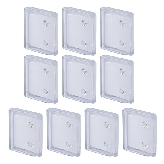 Adhesive Shower Curtain Clips, 10pcs Easy Installation, Prevents Shower Curtain Slippage 5x1.5x1cm ABS Plastic