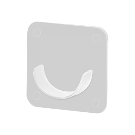 Adhesive Shower Curtain Rod Holder, 8 Pack Curtain Rod Bracket No Drilling, Transparent Wall Mount Tension Holders, Shower Rod Holder for Bathroom Bedroom, 2.36x2.36"