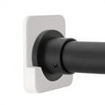 thumbnail image 1 of Adhesive Shower Curtain Rod Tension Holder | Shower Rod Mount Retainer for Wall | No Drilling | Stick On | 2 Pack, (Shower Curtain Rod Not Included), 1 of 7