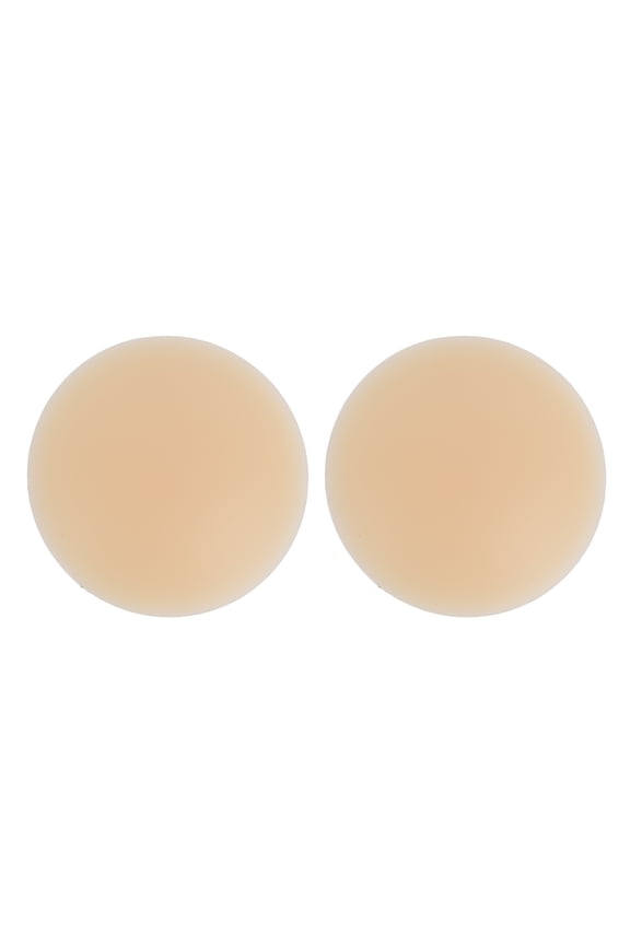 Adhesive Silicone Nipple Covers Reusable Nippleless Breast Pasties for Women Round Bra Stickers (8 cm / 3.15 inches)