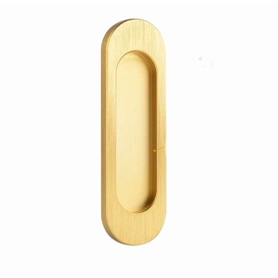 Adhesive Sliding Door Handle | No-Drill Installation | Modern Flat Pull Handle for Sliding Doors | 1-Pack