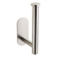 thumbnail image 1 of Adhesive Stainless Steel Bathroom Toilet Paper Holder for Bathroom & Kitchen304 Stainless Steel Tissue Holder Bathroom Wall-Mounted Roll Paper Rack Bathroom Punch-Free Toilet Paper Rack Silver, 1 of 3