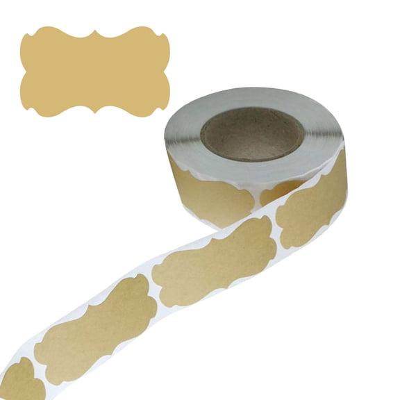 Adhesive Sticker Writeable Gift Sticker Jams Label Household Labels for Baking Card Envelope Bottle and Wedding