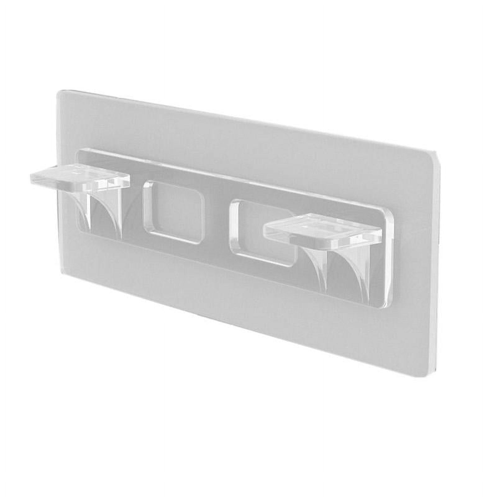 Rochan 20 Pcs Adhesive Shelf Bracket, No Drill Shelf Support Pegs Adhesive  Shelf Clips Cabinet Suitable