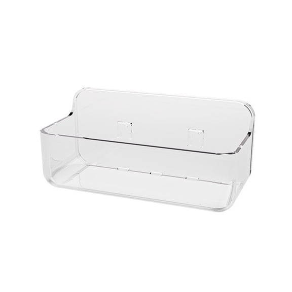 Adhesive Storage Box Clear Wall Mounted Organizers for Home and Office