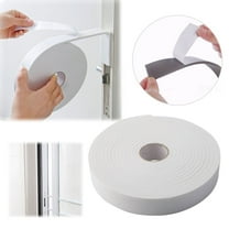 Adhesive Tape End-Of-Season Sale!Dreamyjulyweather Stripping Insulation Doors and Seal Strip Collision Avoidance Rubber Self Adhesive Weatherstrip 16.5Feet Long (White)(White)