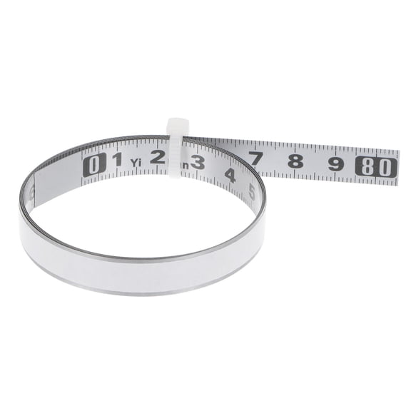 Adhesive Tape Measure 80cm Left to Right Read Sticky Steel Ruler Tape Silver Tone
