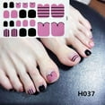 thumbnail image 1 of Adhesive Toenail Polish Wraps Stickers Flower Marbling Toe Nail Strips Decals for Toes Manicure Accessories Gifts Stocking Stuffers for Women, 1 of 3