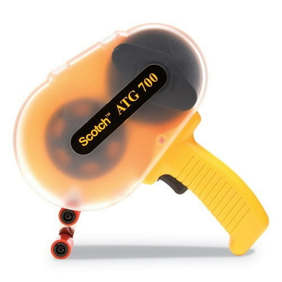 Adhesive Transfer Tape Applicator, For Rolls Up to 0.5 to x 1,296", Yellow | Bundle of 2