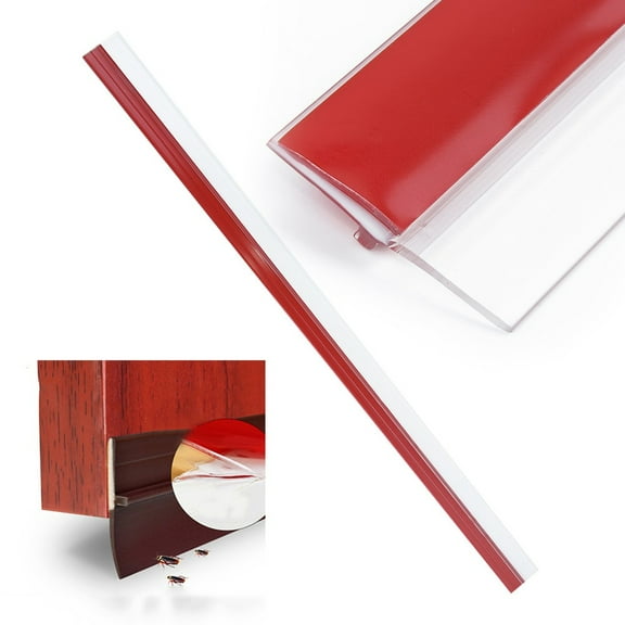 Adhesive Under Door Sweep Weather Stripping Rubber Bottom Seal Strip Prevent Bug