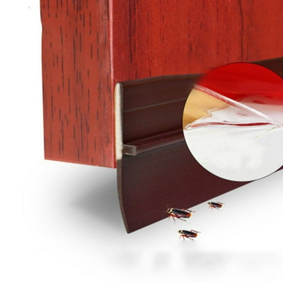Adhesive Under Door Sweep Weather Stripping Rubber Bottom Seal Strip Prevent Bug