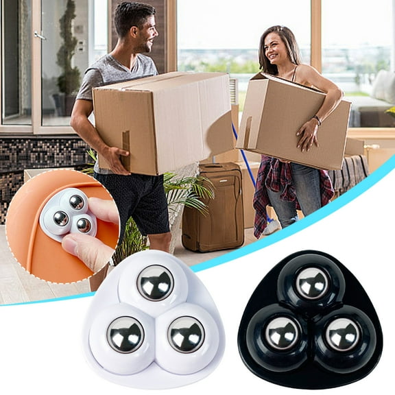 Universal Wheels | 4pcs | No Drilling Installation | 360掳 Rotation | Silent Operation | Strong Load-Bearing | Compact Design | ABS Stainless Steel Material