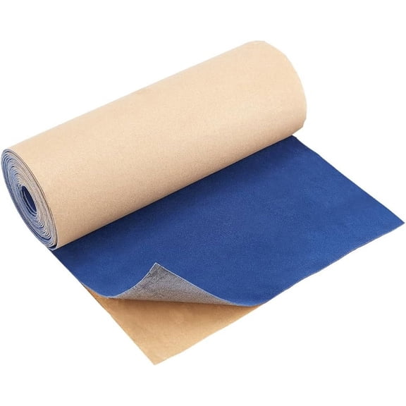 Adhesive Velvet Flocking Liner for Jewelry Drawer Craft Fabric Peel Stick Medium Blue 250x0.8mm 4m/set diy