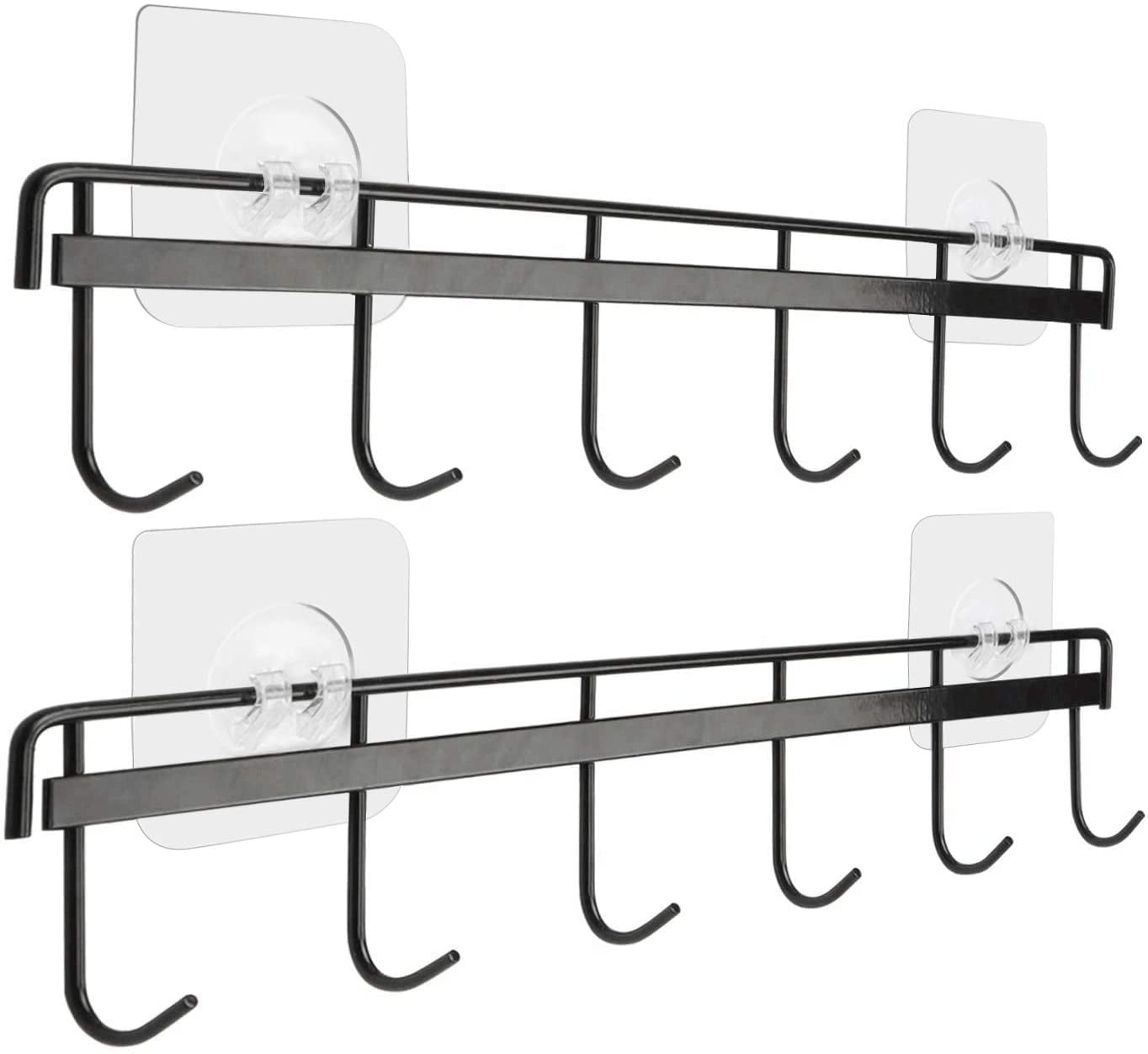 Adhesive Wall Hooks Rack Kitchen Rail Space Saving Jordan Ubuy