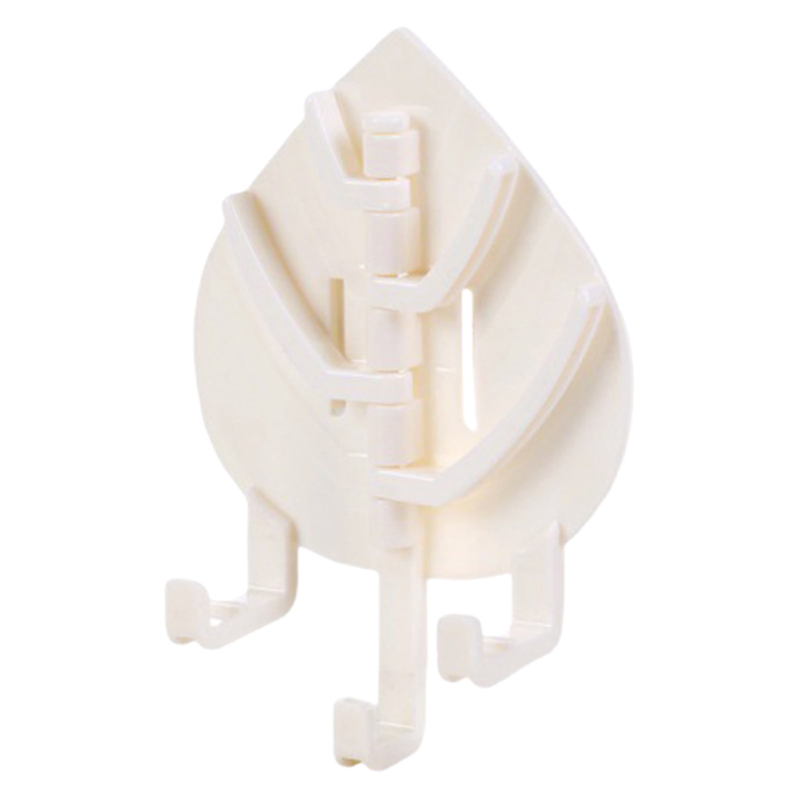 Adhesive Wall Hooks Space Saving Leaf Design Wall Clothes Hanger Secure ...