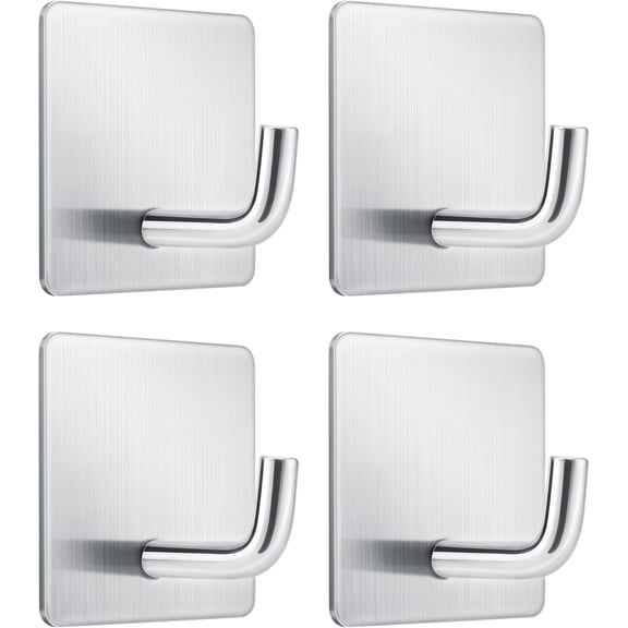 Adhesive Wall Hooks for Fire Blankets - Waterproof Stainless Steel Hooks for Home Office and Outdoor Hanging, Max Load Capacity 6.6 lbs