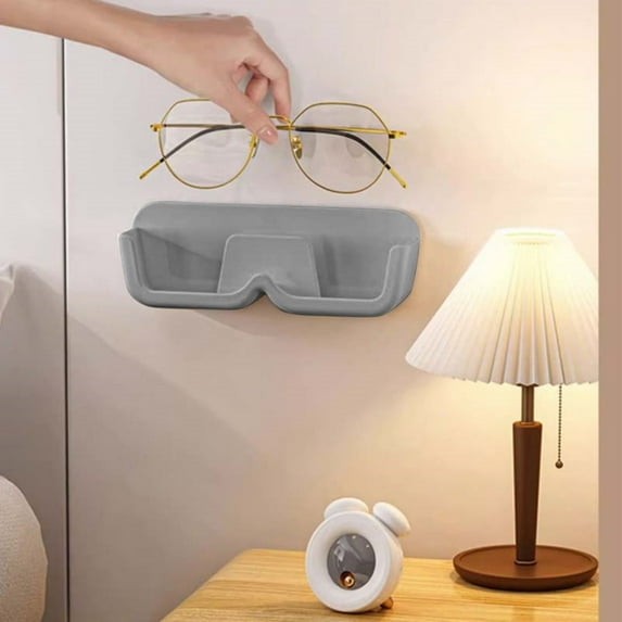 Adhesive Wall Mount Eyeglass Holder Case Organizer Shelf for Sunglasses Reading Glasses Storage