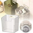 thumbnail image 1 of Adhesive Wall Mounted Storage Bins Organizer, Hanging Shower Caddy for Bathroom,Kitchen,Cabinet Refrigerator Clear Hanging Baskets for Toothbrush,Onion,Non-Drill Space-Saving Shelves, 1 of 8