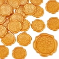 thumbnail image 1 of Adhesive Wax Seal Stickers 25PCS Flower Self- Adhesive Wax Seals Decorative Stamp Stickers Envelope Stickers for Decor Wedding Invitation Envelopes Craft Scrapbook Party Gift-Goldenrod DIY, 1 of 8