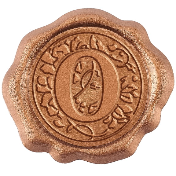 Adhesive Wax Seal Stickers Initial 25Pk Floral Self- Adhesive Wax Seals Gold Decorative Stamp Stickers Envelope Stickers for Wedding