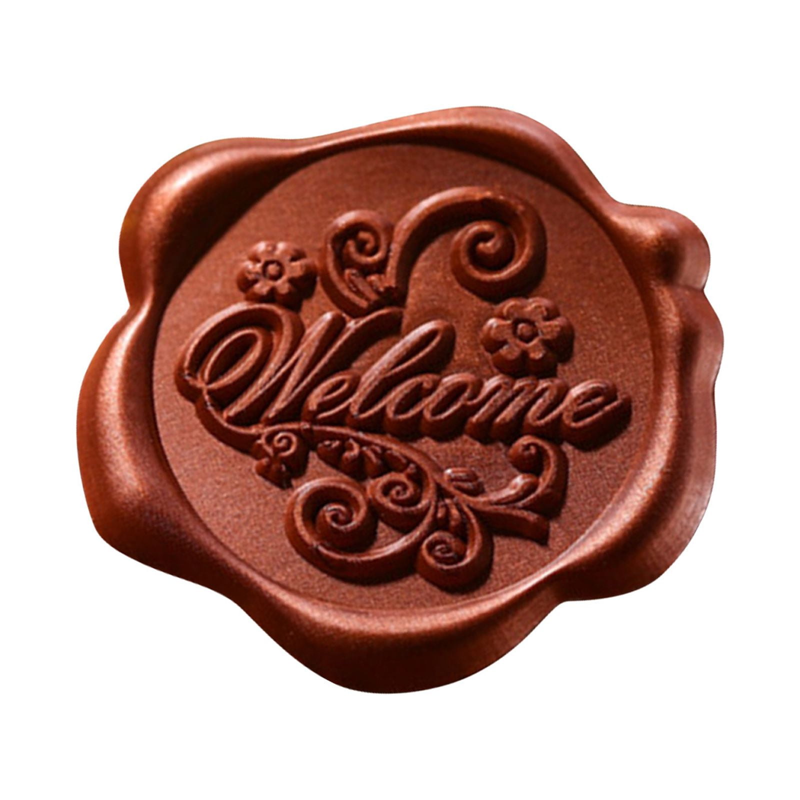 Adhesive Wax Sticker Wreath Wax Cards Stickers Self Adhesive Gold