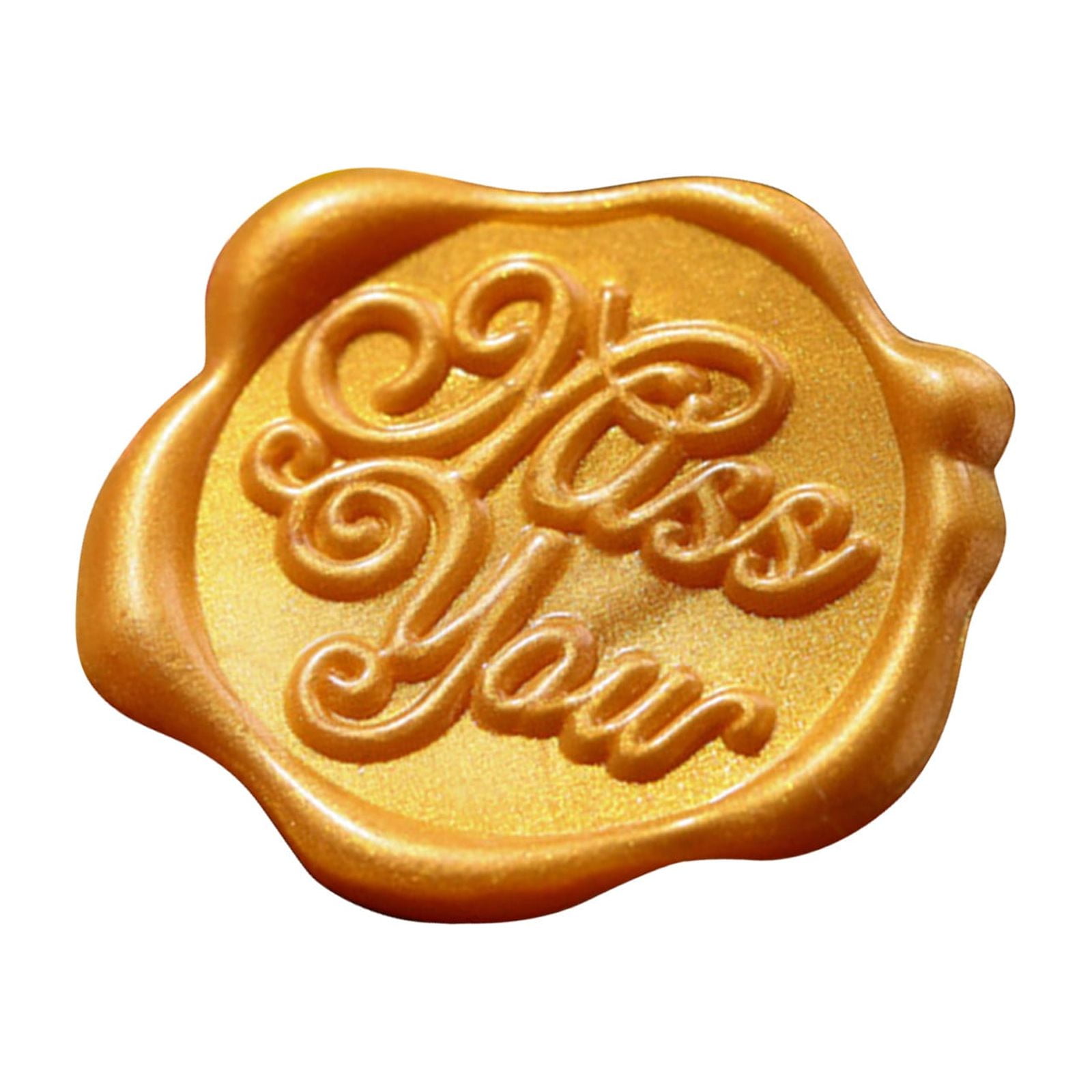 Adhesive Wax Sticker Wreath Wax Cards Stickers Self Adhesive Gold