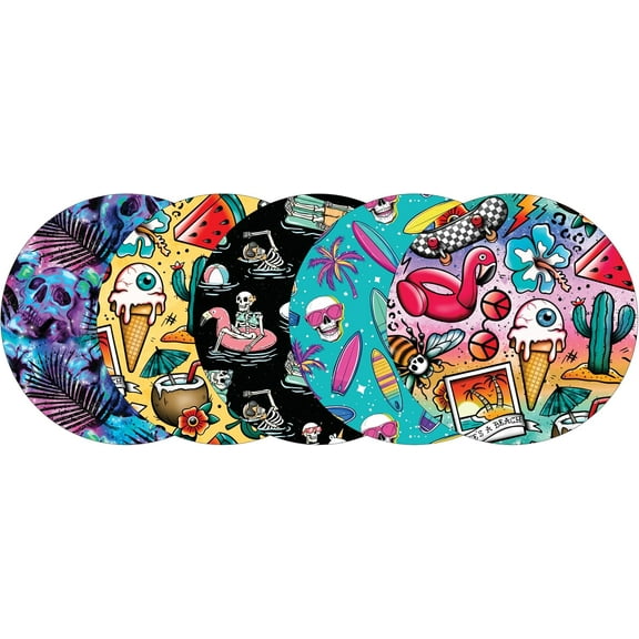 Adhesive  for Libre, Dexcom G7 & Stelo (5 Count) – Strength CGM , Waterproof & Hypoallergenic (Alt Summer Variety Pack) (Libre / G7)