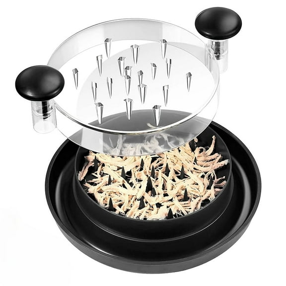 Adhiper Chicken Shredder Chicken Shredder Tool Machine Chicken & Meat Shredding Tool Twist,Anti-Slip Strip,Ergonomic Handle,Suitable for Meat & Vegetables(Black)