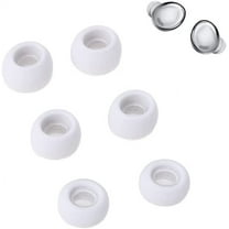 Adhiper 3 Pair Replacement Noise-reducing Non-Slip Silicone Earbuds with Filter Compatible with Samsung Galaxy Buds Pro earplugs(White)