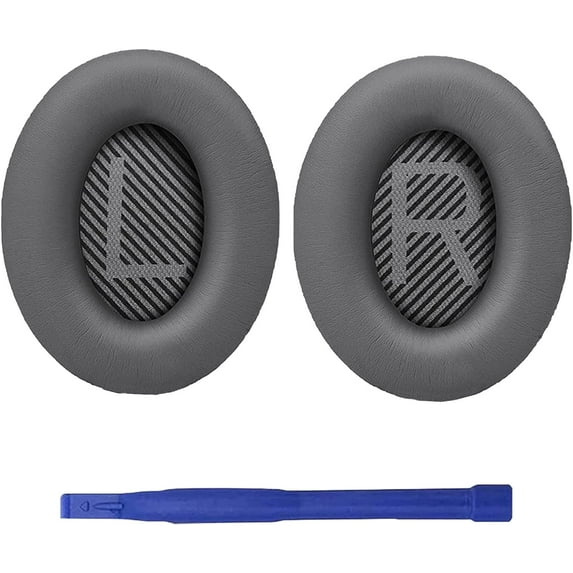 Adhiper Replacement QC35 Cushions Earmuffs Ear Pads Compatible with Boses QuietComfort 35/QuietComfort 35 II Headphones(Dark gray)