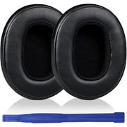 Adhiper Replacement earpads, Replacement ear cushions, compatible with Skullcandy Hesh 3, Crusher Wireless, Crusher Evo, Crusher ANC headphones (Black)