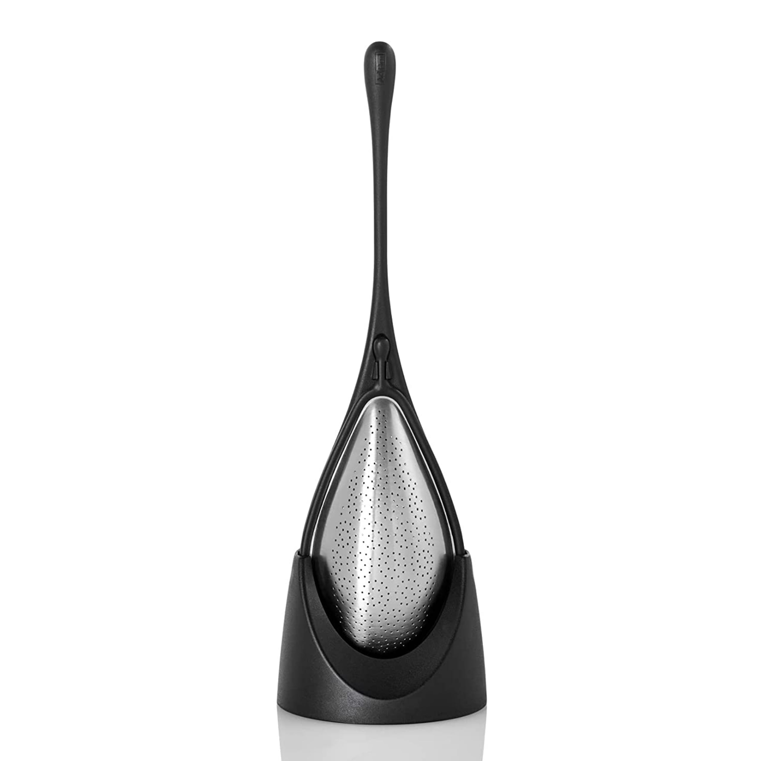 AdHoc Black Stainless Steel Loose Leaf Tea Infuser with Stand