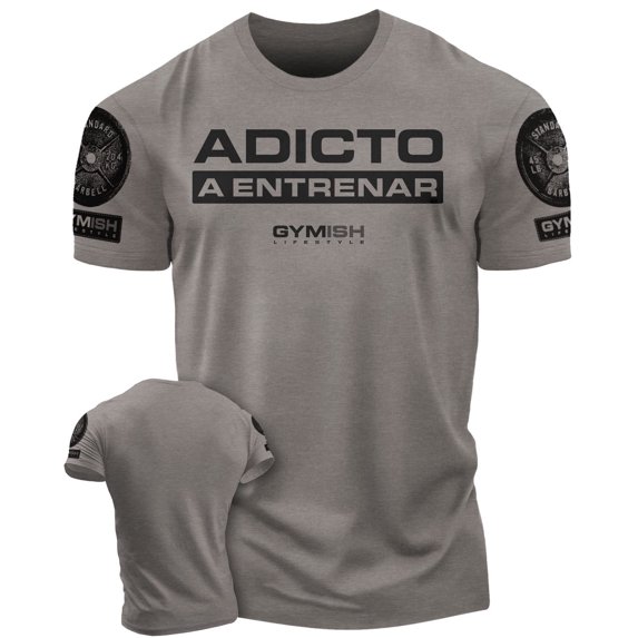 Adicto a Entrenar – Workout Gym T-Shirt, Funny Gym Shirt for Men, Camiseta de Gimnasio de Entrenamiento, Men's Fitness & Workout Top