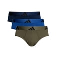 thumbnail image 1 of Adidas 3 Pack Active Flex Cotton Briefs, Multicoloured, 1 of 9