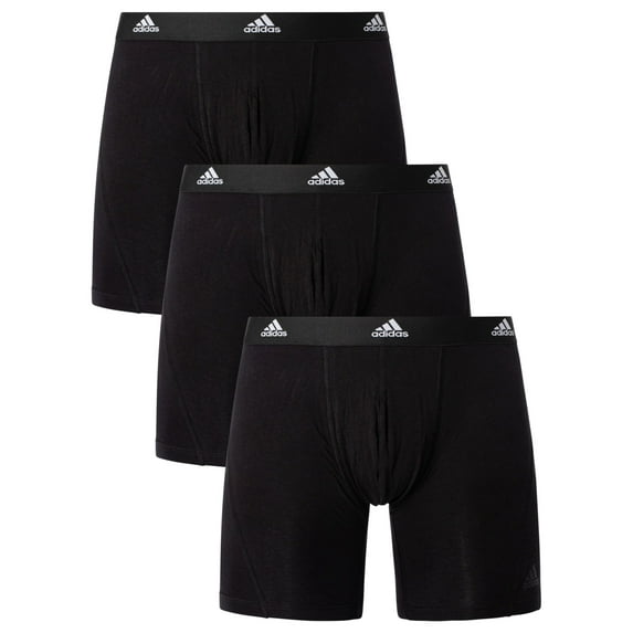 Adidas Men Boxer Shorts Cotton Blend Black M