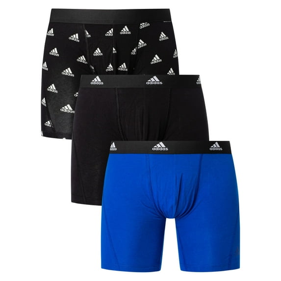 Adidas Men Boxer Shorts Cotton Blend Multicoloured L